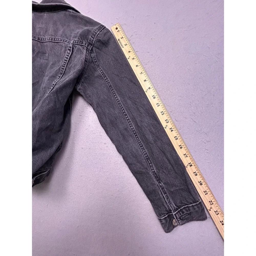 GAP Denim Jacket Cotton Faded Black XS Womens